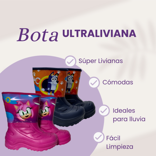 Ultraliviana Bota ultraliviana niños niñas